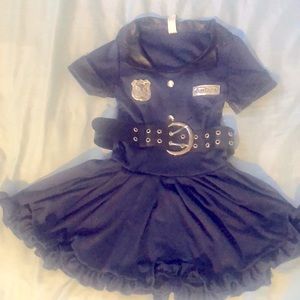 Little girls cop dress costume
